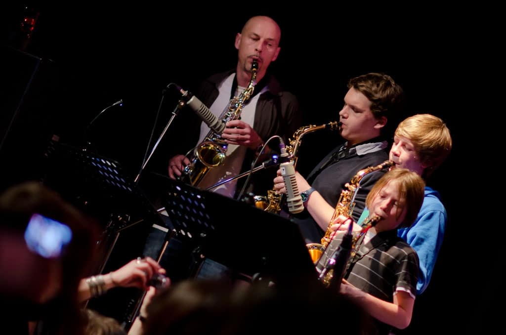 Saxophonunterricht / Querflötenunterricht Music Planet Stuttgart - verschiedene Altersklassen vereint