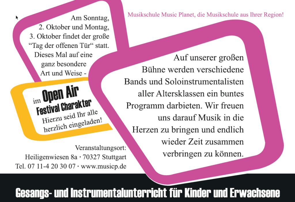 TAG DER OFFENEN TÜR - Flyer